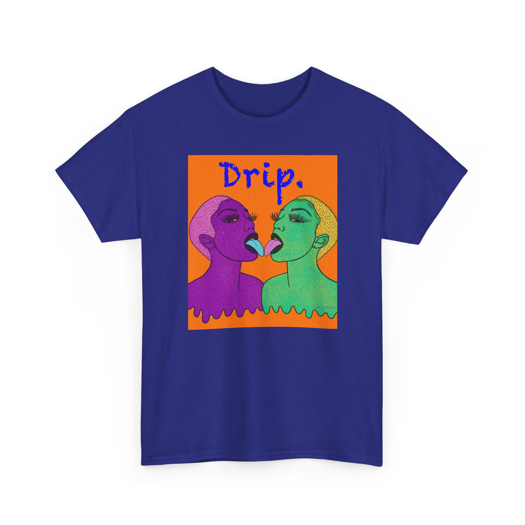 Drip Graphic Tee — Colorful Pop Art Couple T-Shirt