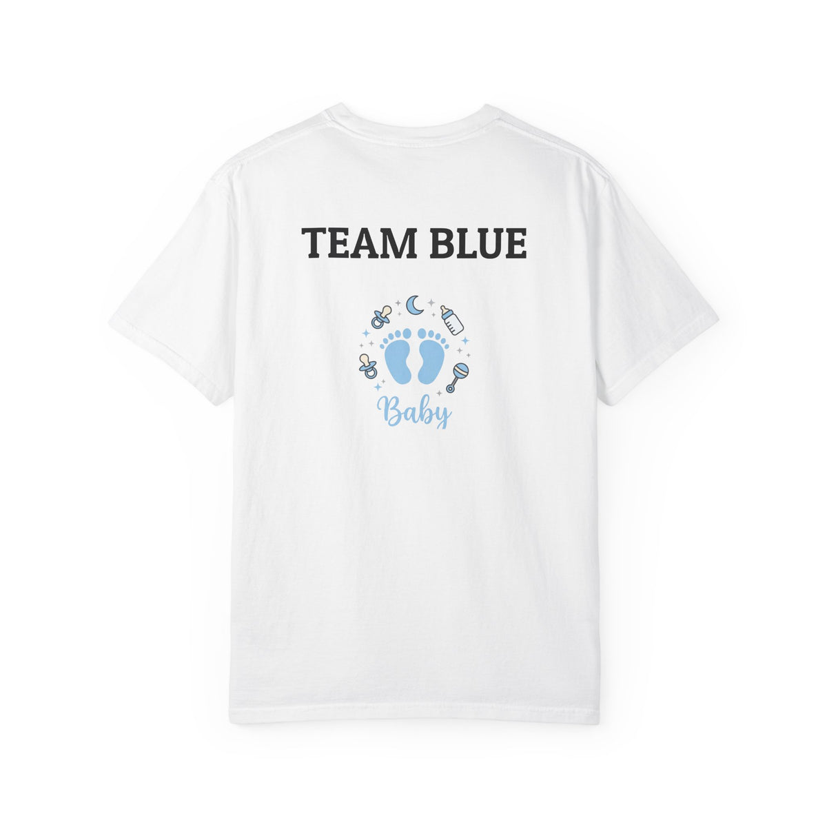 Gender Reveal 'Blue? Or Pink?' T-Shirt — Team Blue Baby Tee